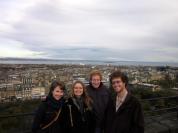 Me, Miriam, Chris, and Chandler at the castle